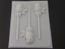 504 Rose with Calyx Chocolate or Hard Candy Lollipop Mold